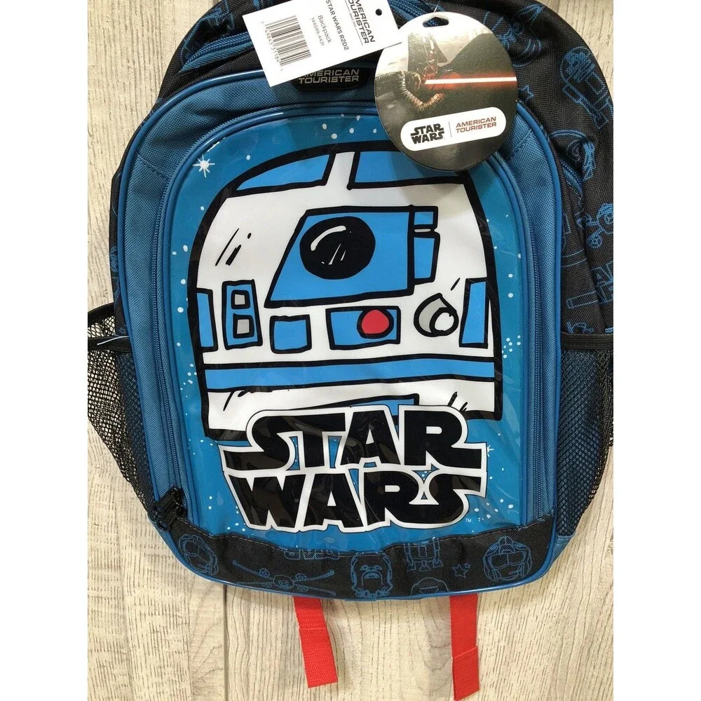 Disney Backpack Star Wars R2D2 by American Tourister Brand Blue New